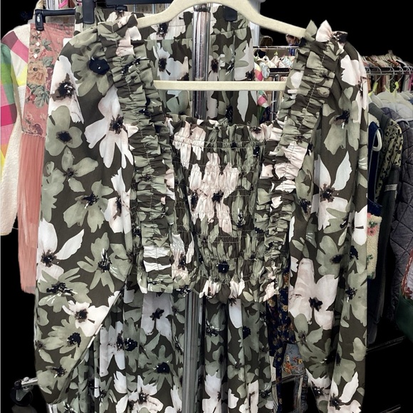 Floral Ruffle Dress - Picture 1 of 3